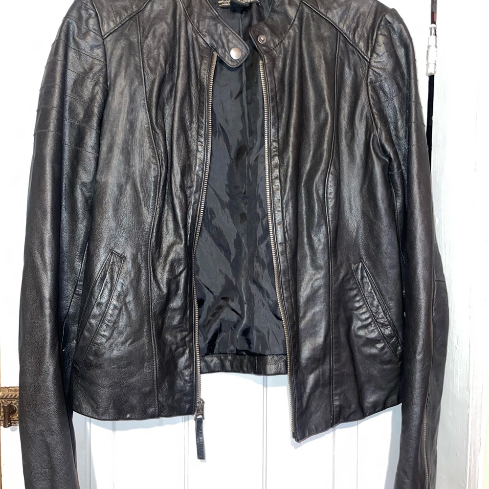 Lucky Black Leather Jacket
